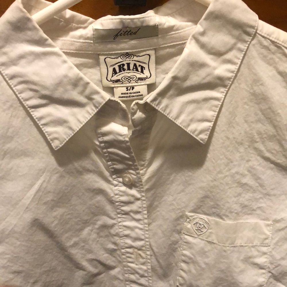 White Ariat western button up